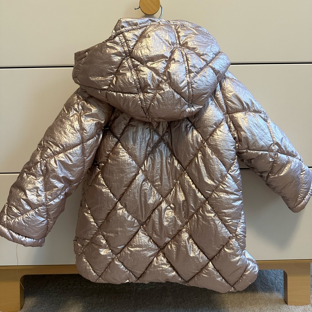 Zara winter coat size 2/3 years. Fun foil material